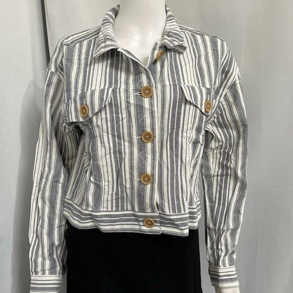 Sanctuary Womens Striped Jacket - Picture 1 of 4